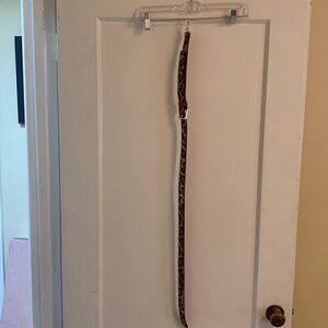 Kate Spade reversible animal print/pink leather strap